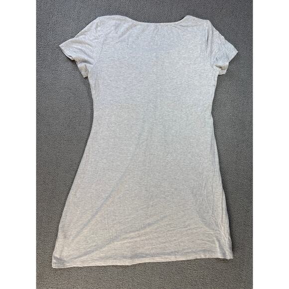 Seraphine Maternity & Nursing Dress Mini Casual Short Sleeve Comfy Gray Medium - Picture 2 of 8
